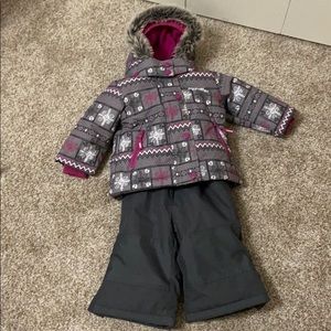 Impeccable OshKosh Snowsuit with Hat and Headband